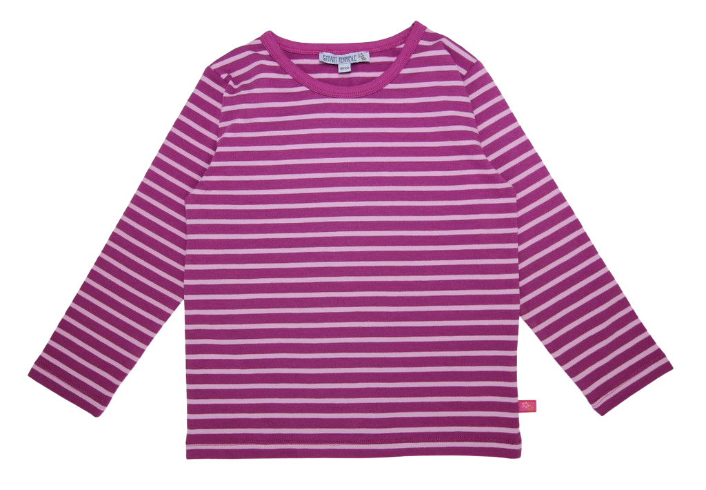 Langarmshirt mit Streifen in lilac/cyclam