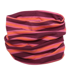 Loop scarf in bordeaux/aprikose