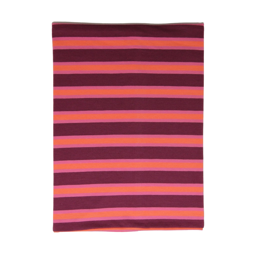 Loop scarf in bordeaux/aprikose