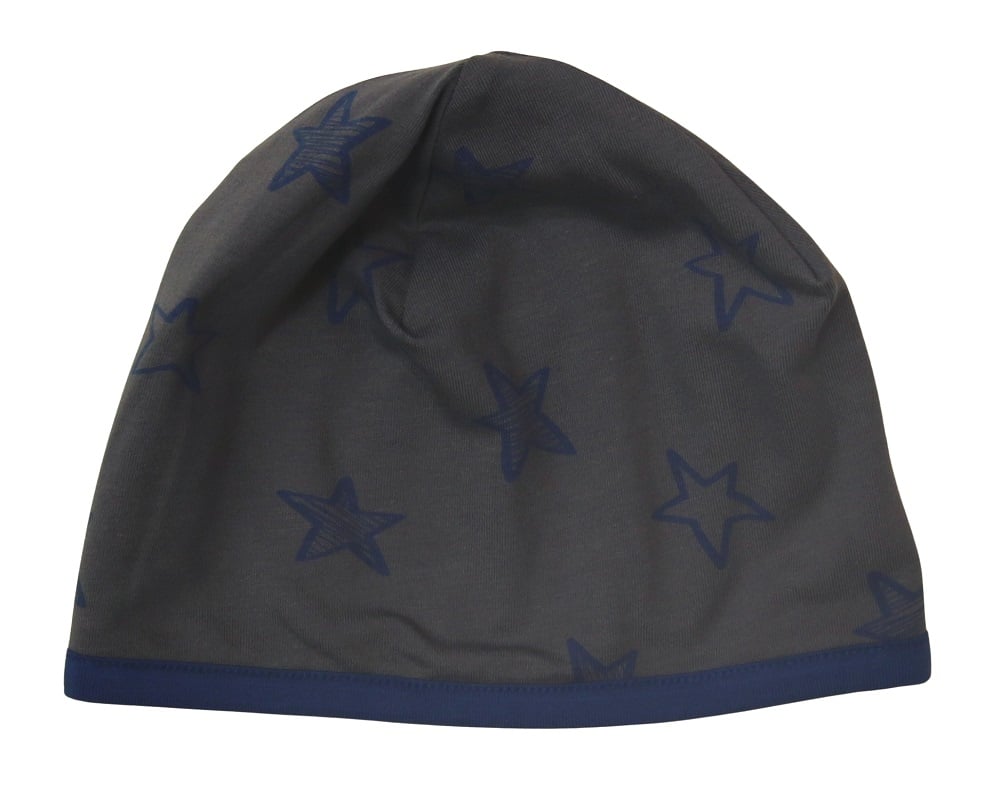 Wendemütze mit Sternen/Streifen in schiefer-tintenblau