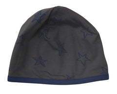 Wendemütze mit Sternen/Streifen in schiefer-tintenblau
