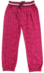 Jersey Hose Pferdedruck in berry