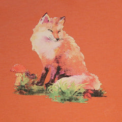 Shirt mit kleinem Fuchsdruck in carrot