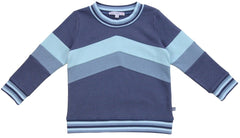 Rundhals Sweatshirt Colourblocking in midnight-jeans