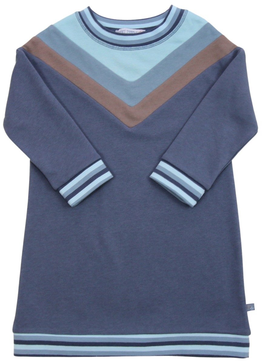 Sweatkleid Colourblocking in midnight