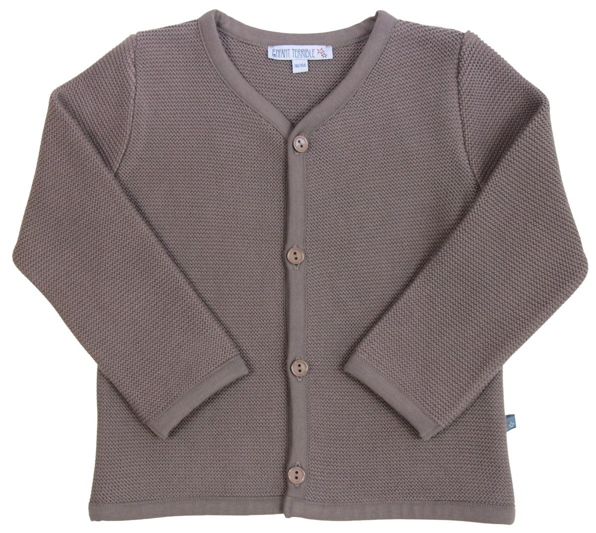 Strickjacke in dark stone