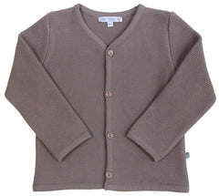 Strickjacke in dark stone