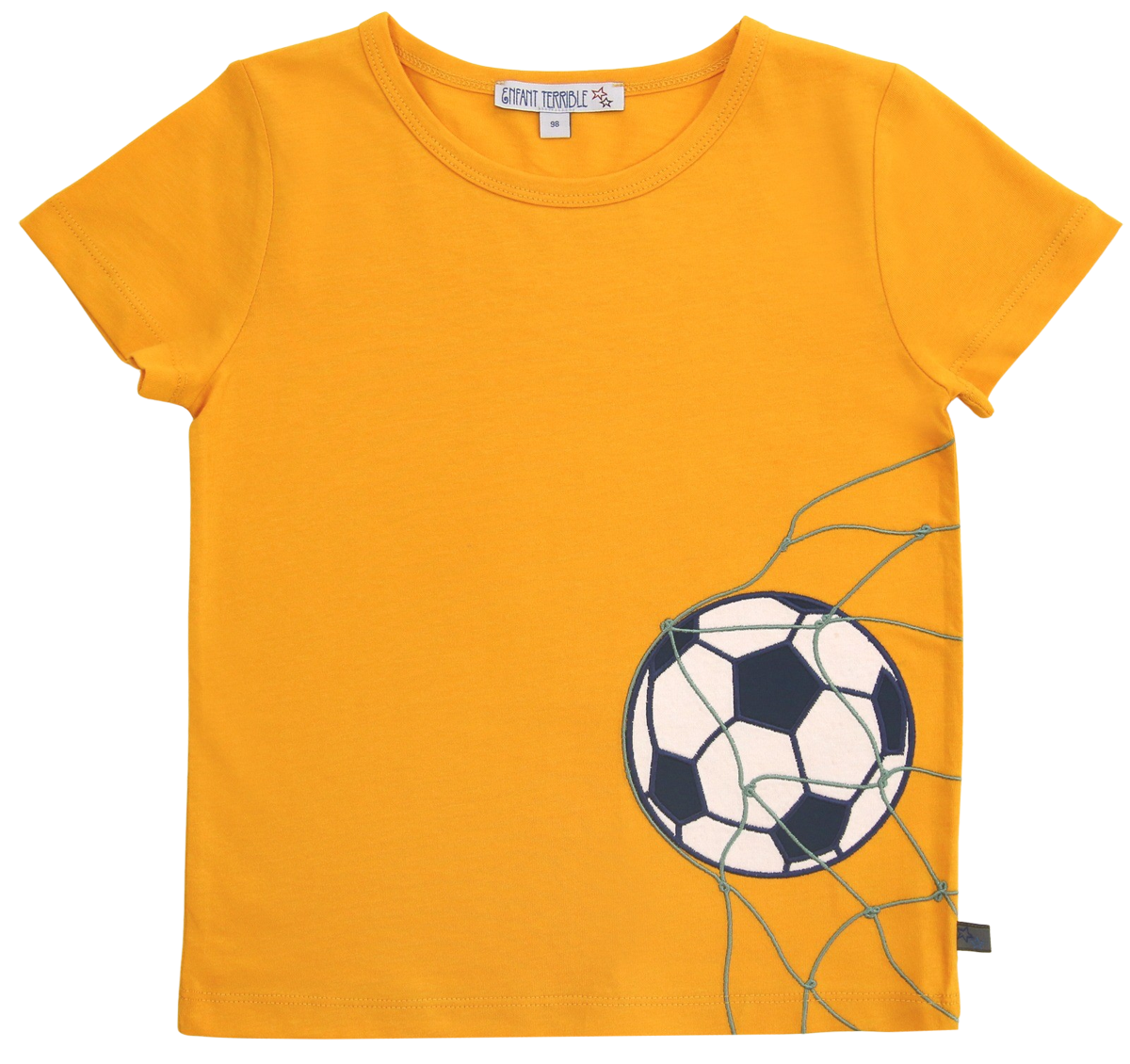 Shirt mit Fußballapplikation in sun