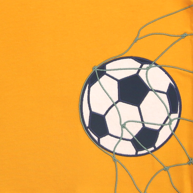 Shirt mit Fußballapplikation in sun