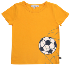 Shirt mit Fußballapplikation in sun