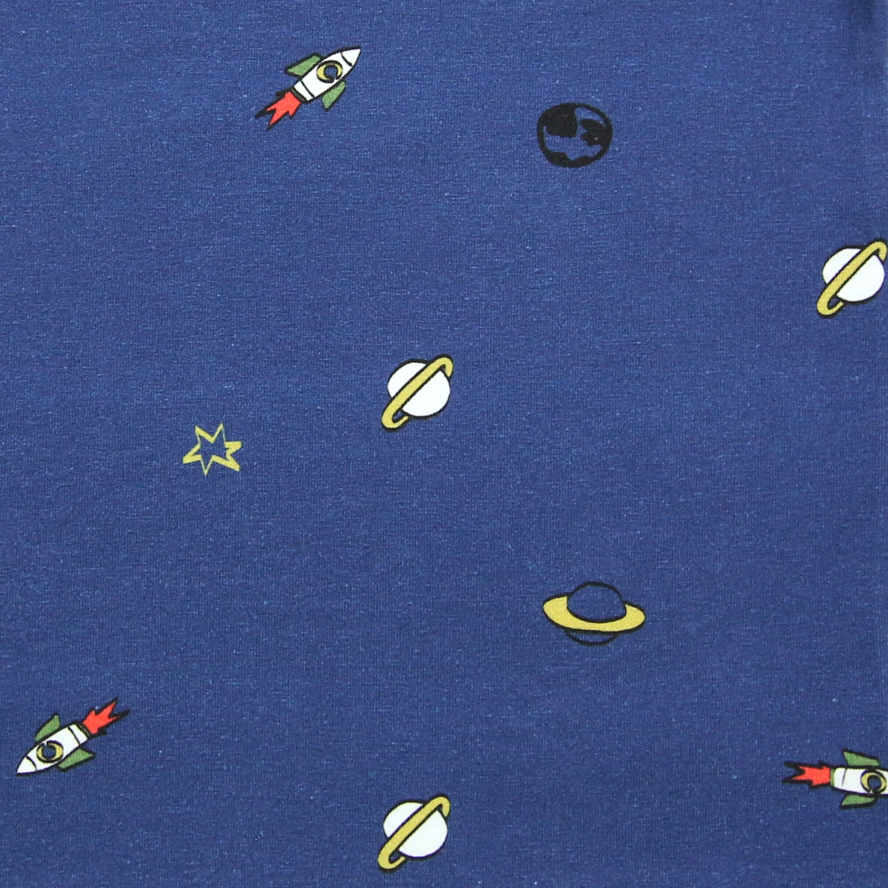 Shirt mit Raketen Alloverdruck in midnight