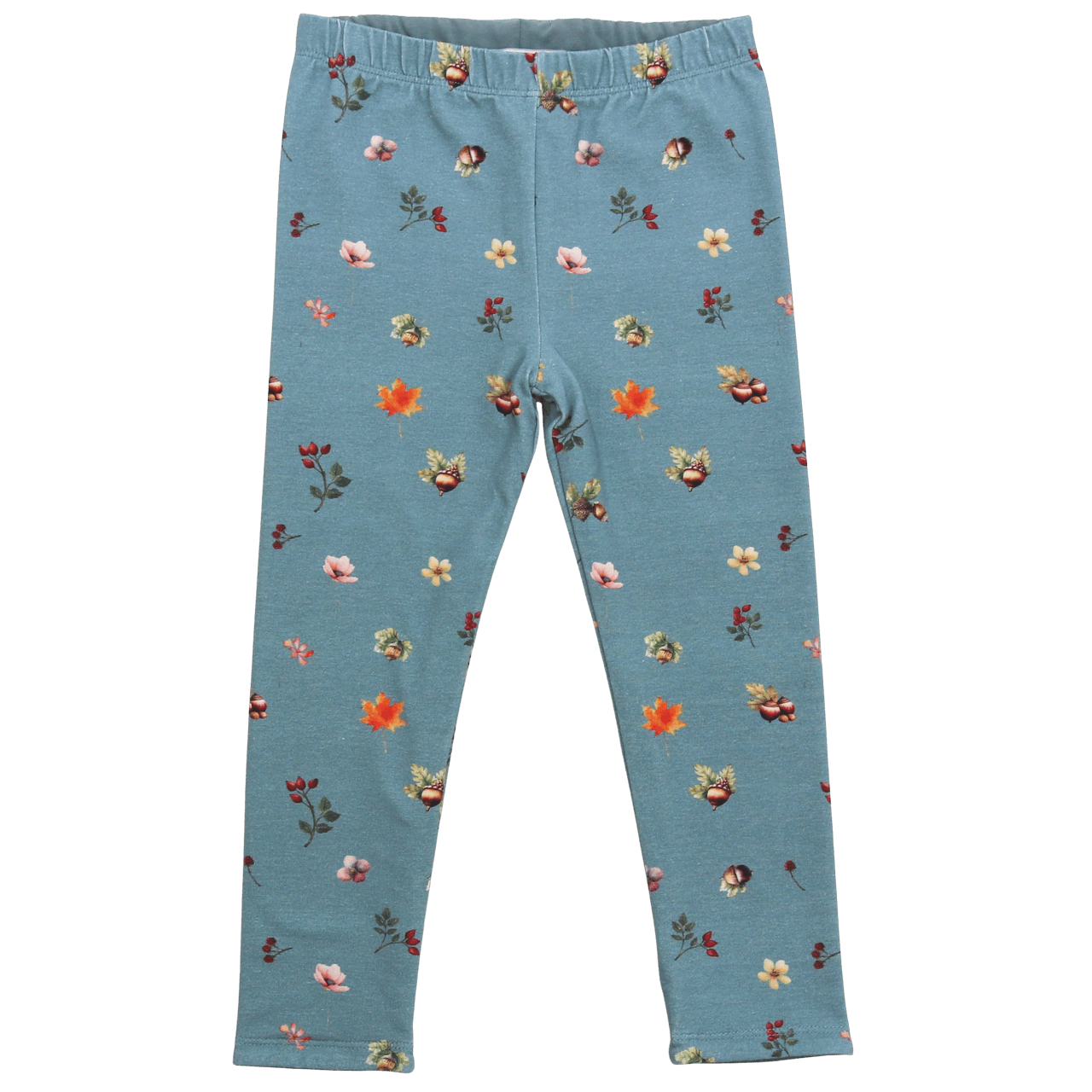 Wendeleggings mit Blätterdruck in dark turquoise