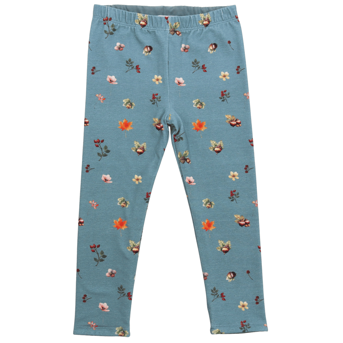 Wendeleggings mit Blätterdruck in dark turquoise