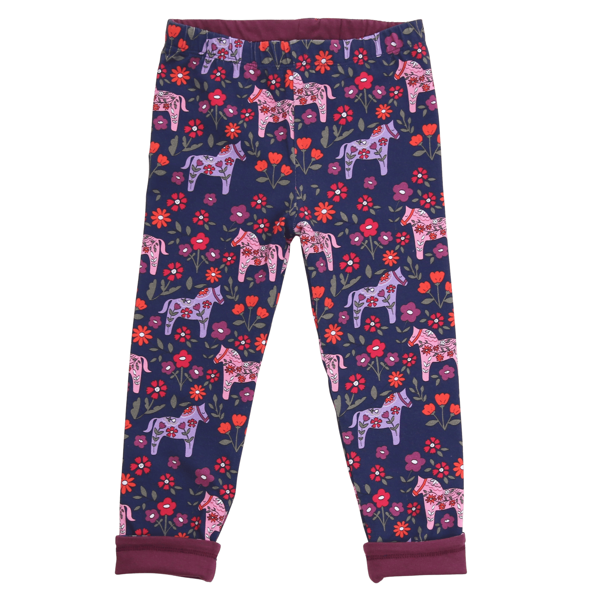 Wendeleggings mit Pferdedruck in midnight