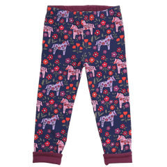 Wendeleggings mit Pferdedruck in midnight