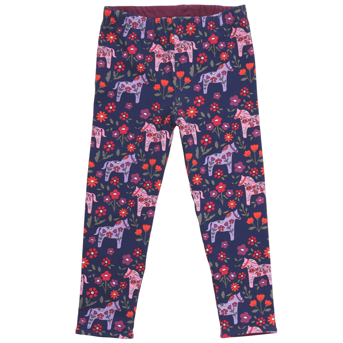 Wendeleggings mit Pferdedruck in midnight