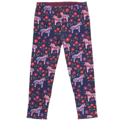 Wendeleggings mit Pferdedruck in midnight