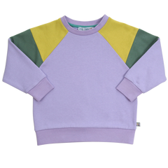 Colourblocking Sweatshirt in lilac-light mustard