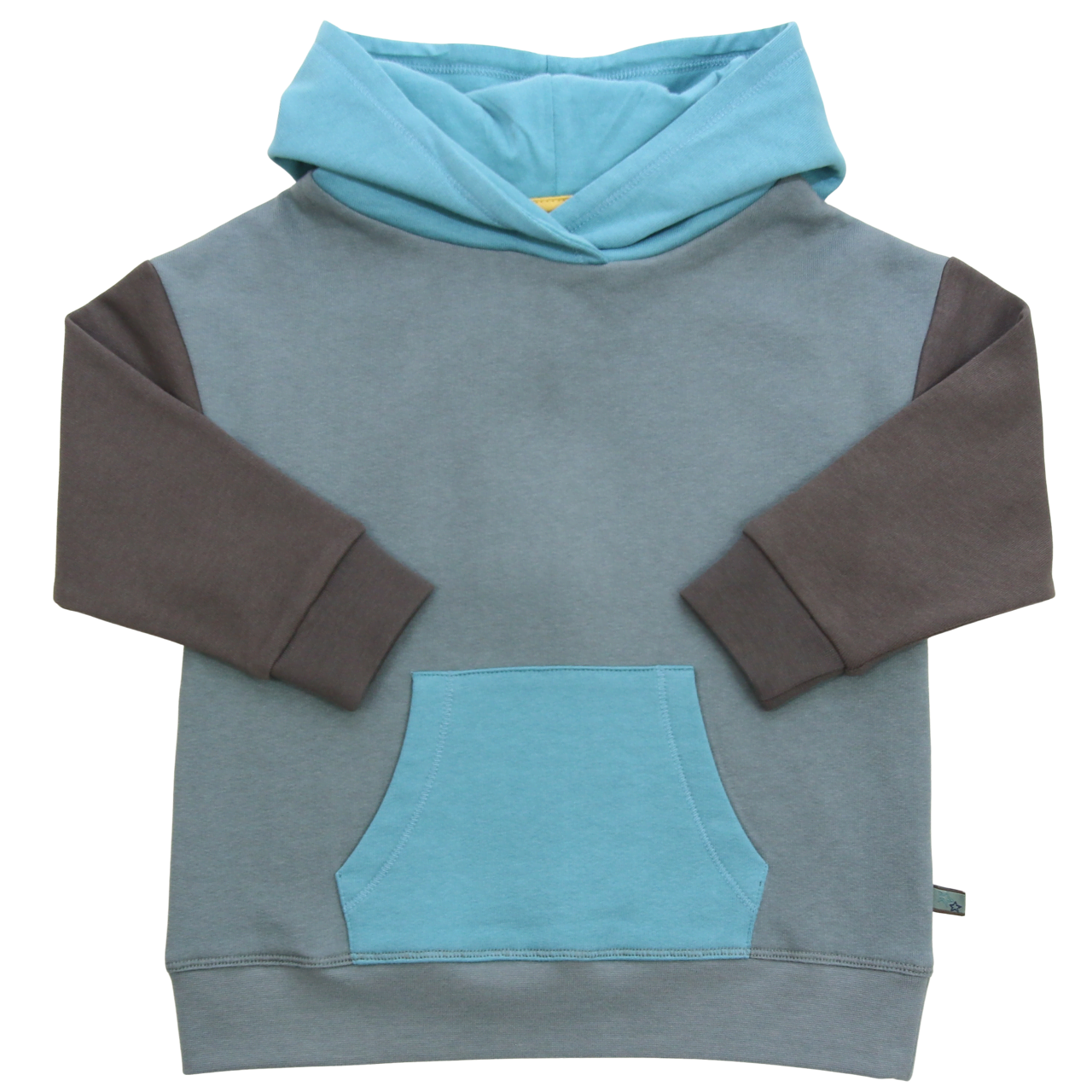 Hoodie Colourblocking in pistachio-moss