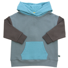 Hoodie Colourblocking in pistachio-moss
