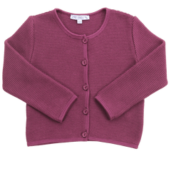 Strickjacke in aubergine