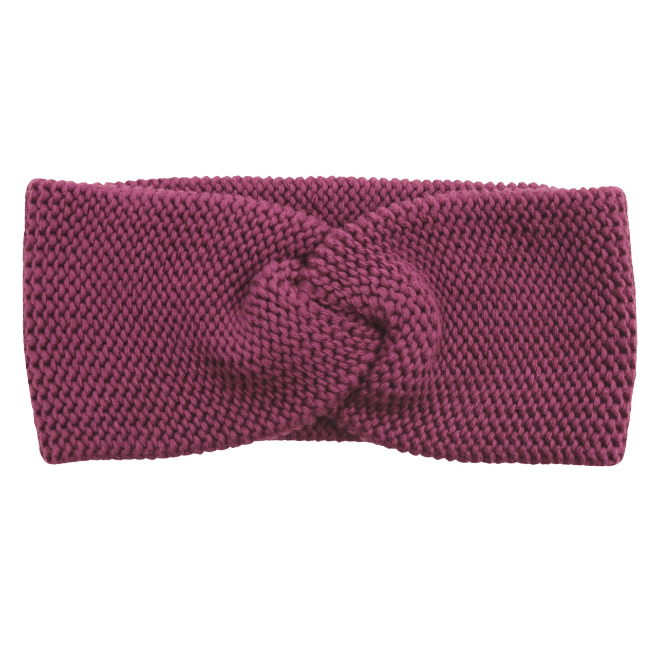 Strick Stirnband in aubergine