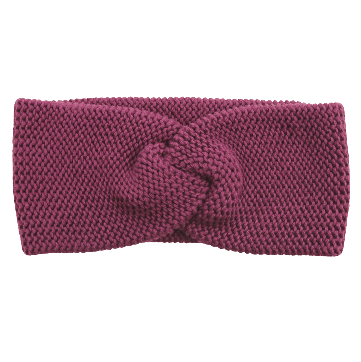 Strick Stirnband in aubergine