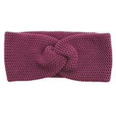 Strick Stirnband in aubergine