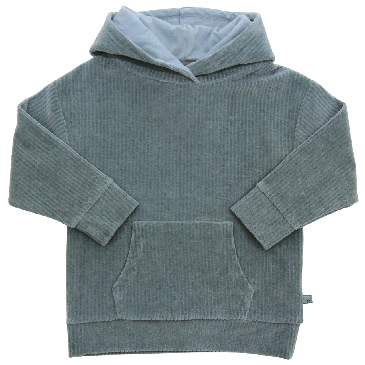 Hoodie Velvet rib in pistachio