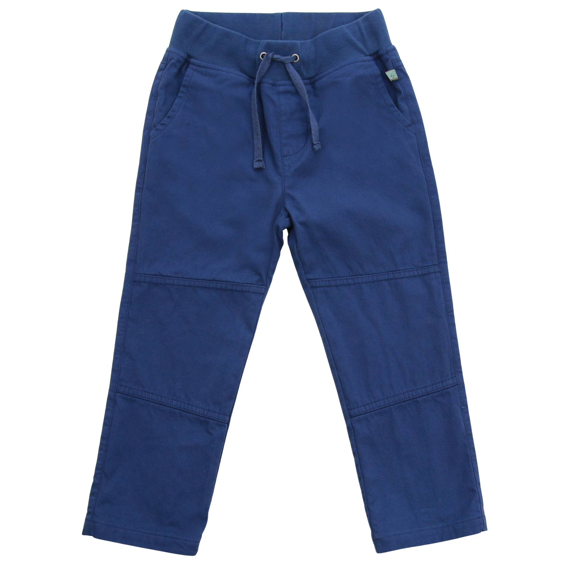 Hose mit Jerseyfutter und gedoppelten Knien in midnight