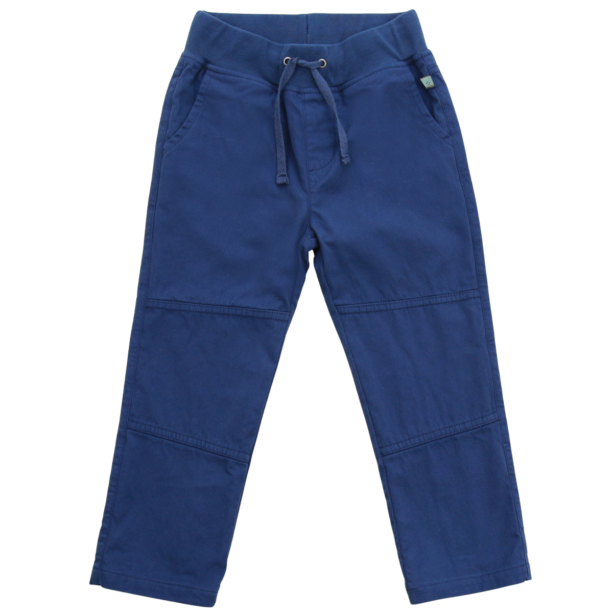 Hose mit Jerseyfutter und gedoppelten Knien in midnight