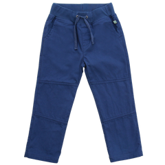 Hose mit Jerseyfutter und gedoppelten Knien in midnight