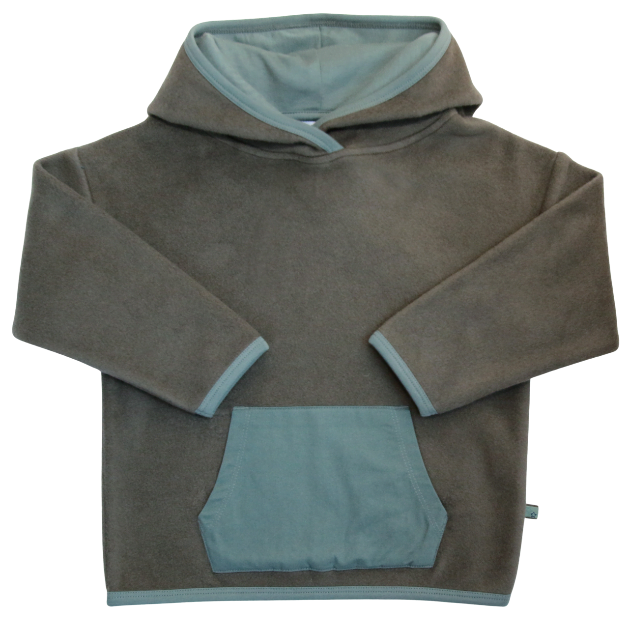 Fleece Hoodie in moss-pistachio
