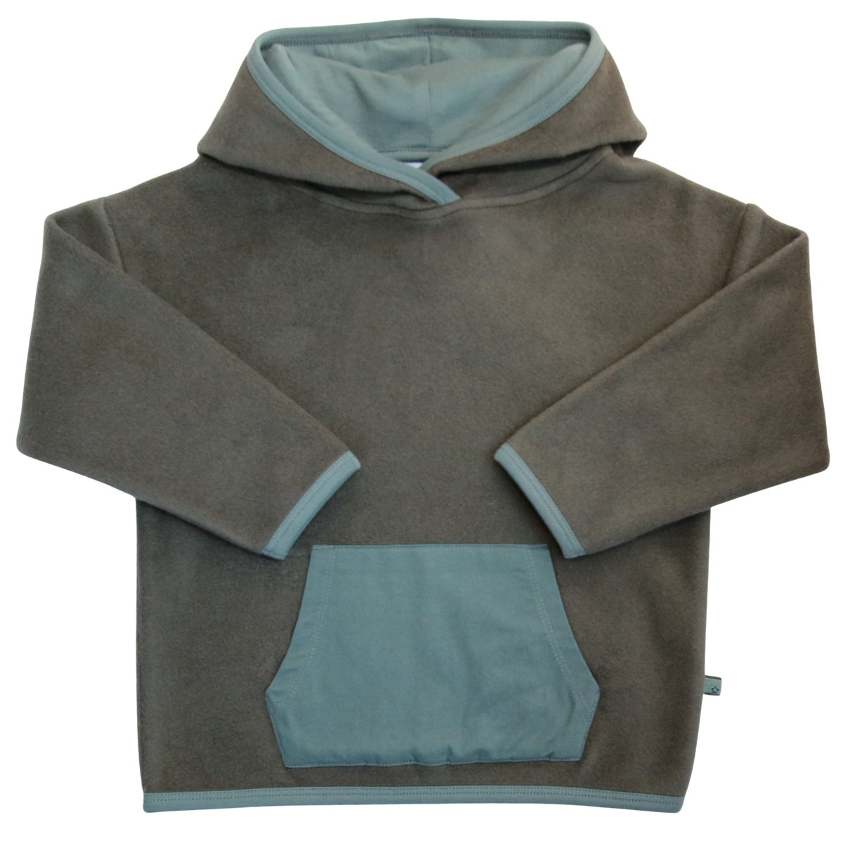 Fleece Hoodie in moss-pistachio