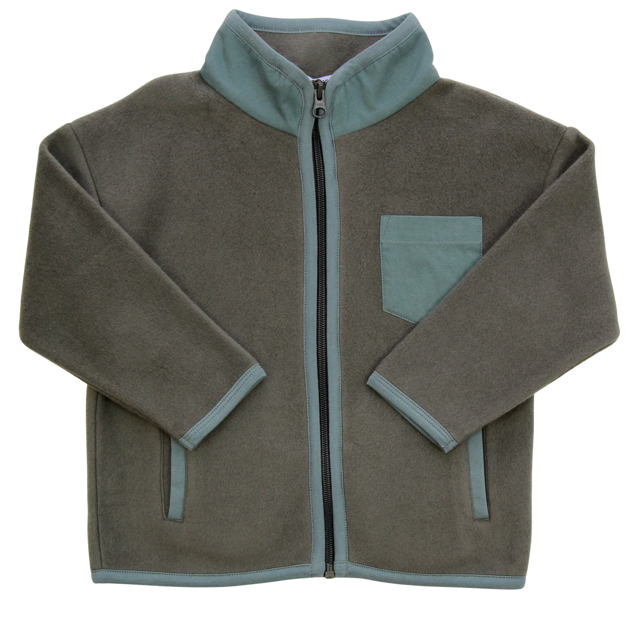 Fleece Jacke in moss-pistachio