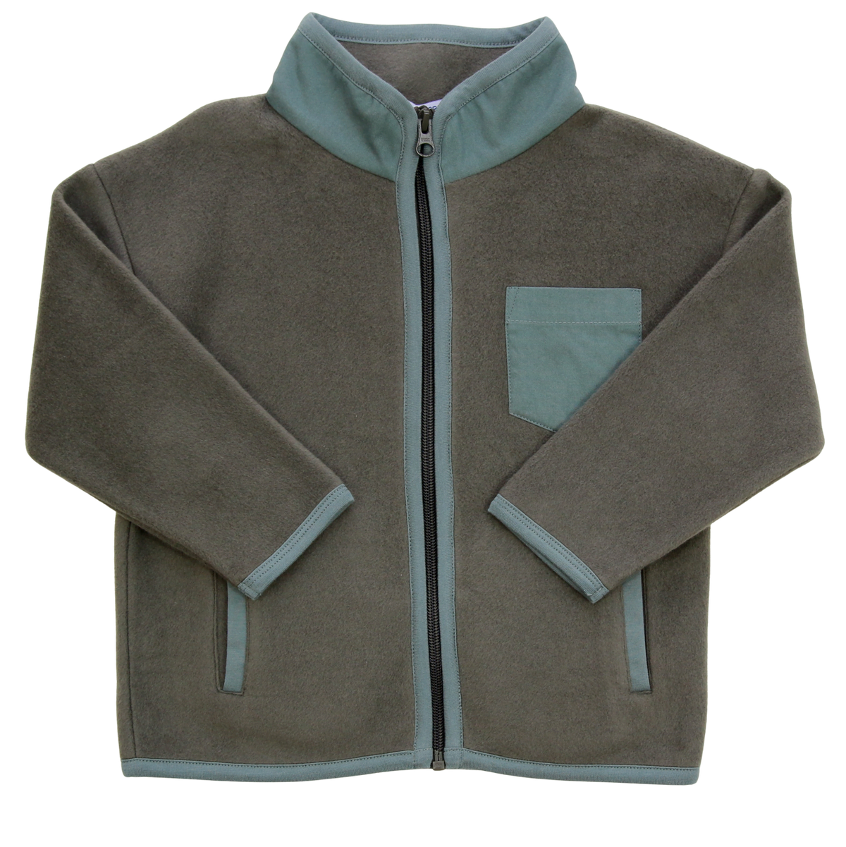 Fleece Jacke in moss-pistachio