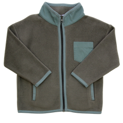 Fleece Jacke in moss-pistachio