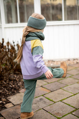 Hose Velvet rib in dark grape