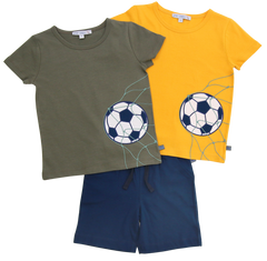 Shirt mit Fußballapplikation in sun