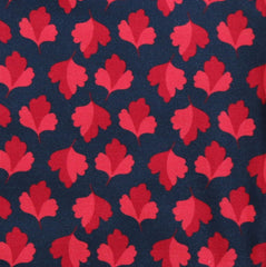 Webhose mit Jerseyfutter Blätterdruck in magenta-midnight