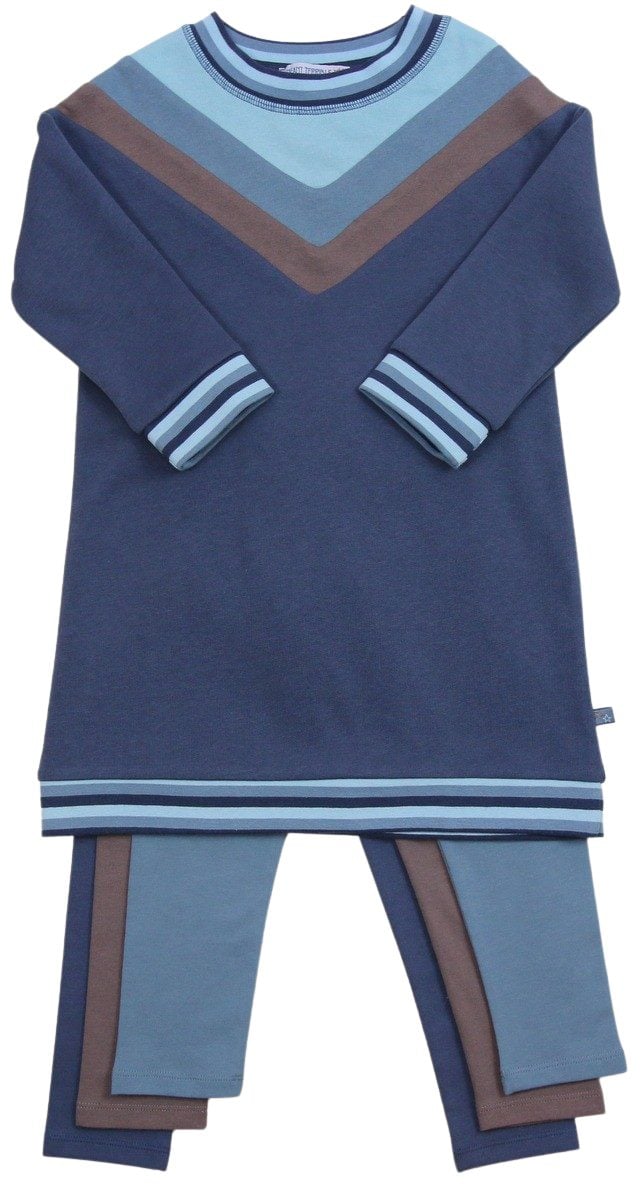 Sweatkleid Colourblocking in midnight
