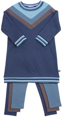 Sweatkleid Colourblocking in midnight