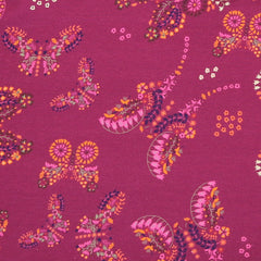 Jersey Schmetterlingsdruck Berry