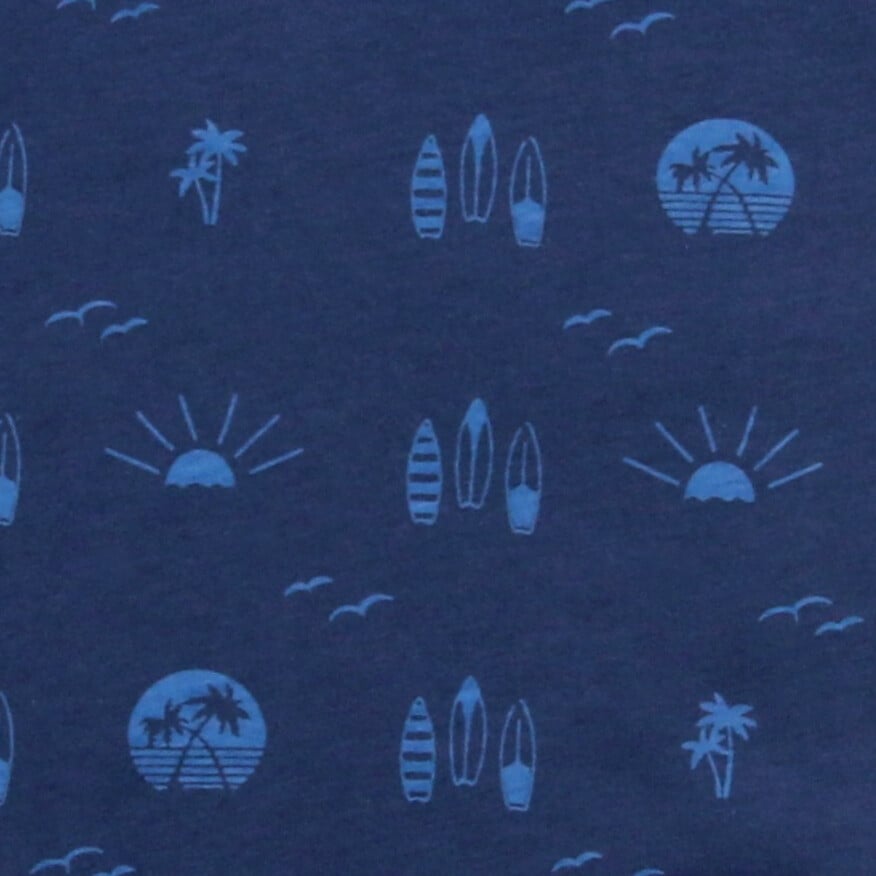 Jersey Surfbrettdruck Blau