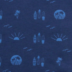 Jersey Surfbrettdruck Blau