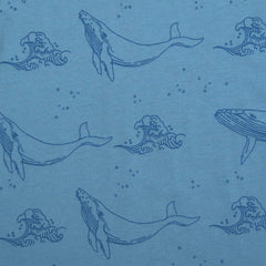 Jersey Wale Allover Steel Blue