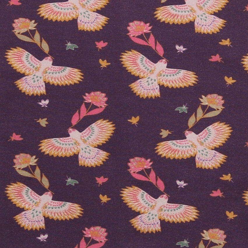 Jerseystoff Vogel