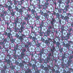 Musselin Blumen Allover Pastel Rose