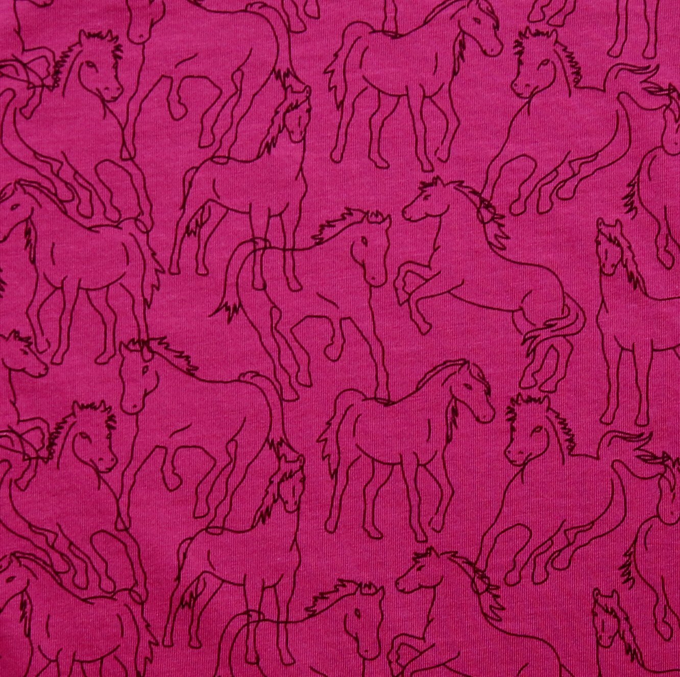 Jersey Hose Pferdedruck in berry