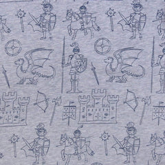 Jersey Shorts Ritterdruck in silvermelange